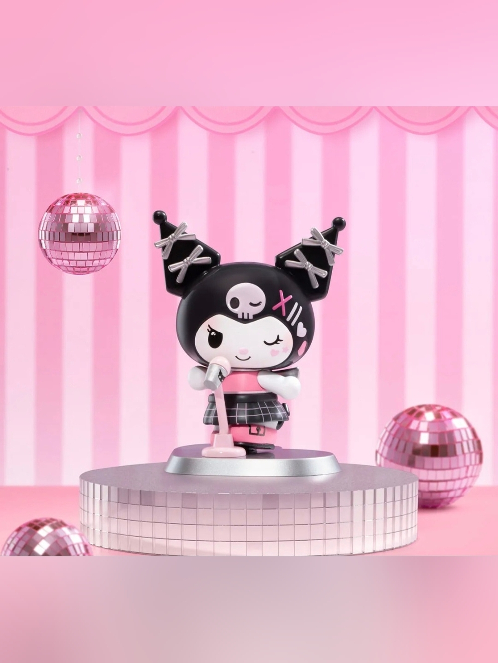 Hello Kitty And Friends Pink Party Series Figures  "Kuromi" - Picture 11 of 15